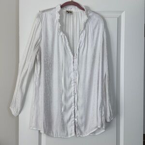 Show Me Your MuMu White Cheetah Blouse